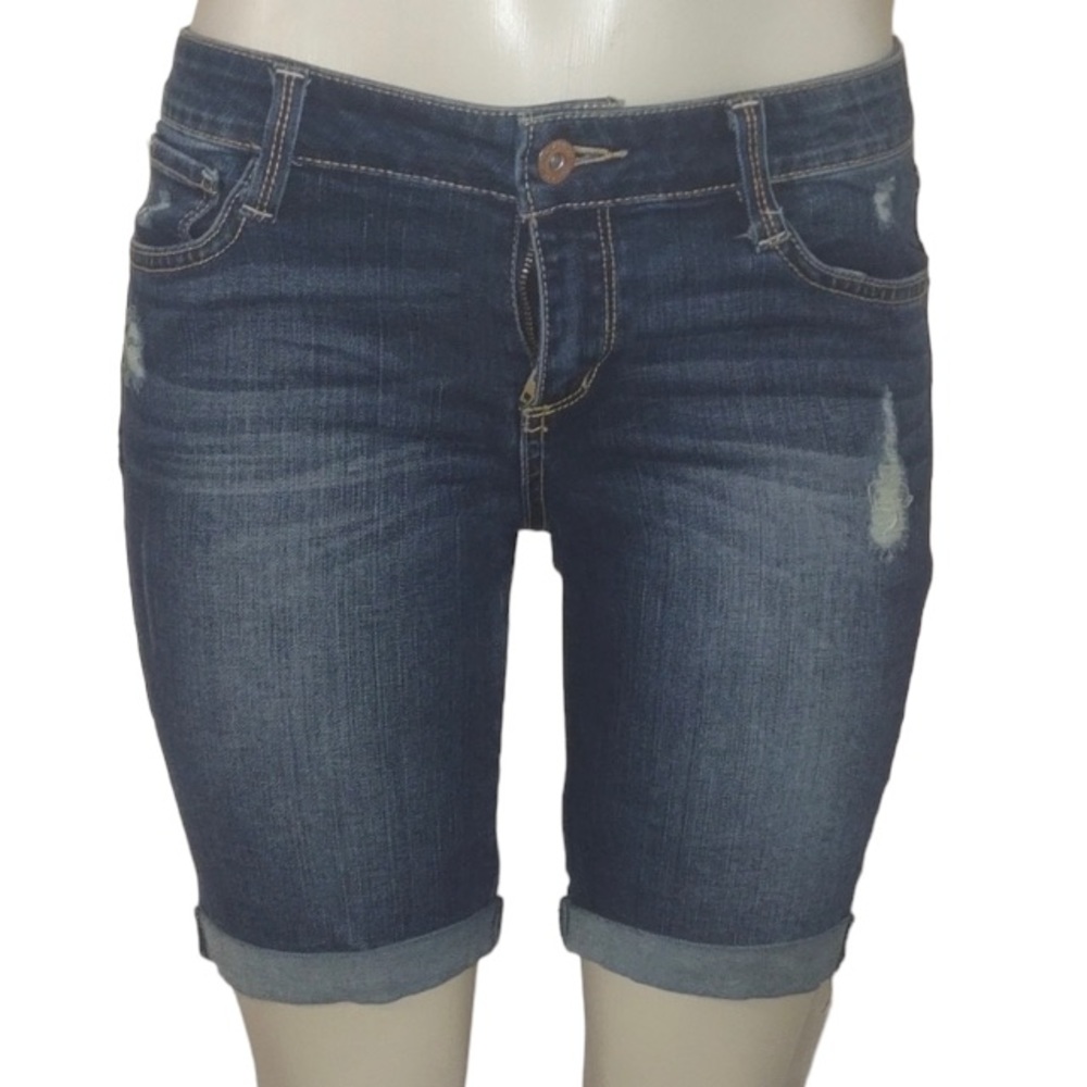 4/$20 • ARIZONA JEANS • Juniors Denim Cuffed Walking Shorts